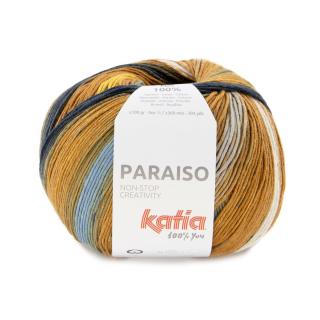 Katia PARAISO Farba: 1238/111 ... Okrová-oranžová-modrá šedá