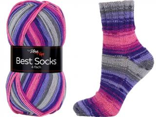 Vlna Hep BEST SOCKS Farba: 4-FACH/7075 ... Lagos /7075