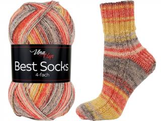 Vlna Hep BEST SOCKS Farba: 4-FACH/7338 ... Trident / 7338