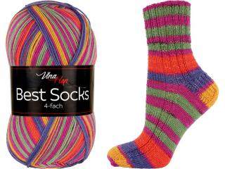 Vlna Hep BEST SOCKS Farba: 4-FACH/7353 ... Ceuta / 7353