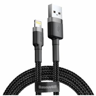 BASEUS kabel Cafule USB / Lightning 1,5A 2m šedo-čierny