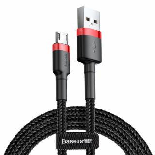 BASEUS kabel Cafule USB / microUSB 1,5A 2 metry červeno-černý