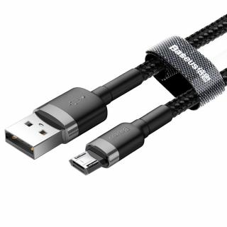 BASEUS kabel Cafule USB / microUSB 1,5A 2 metry šedo-černý