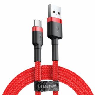 BASEUS kabel USB Cafule Typ C 3A 1 metr červený CATKLF-B09