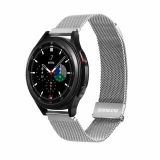 DUX DUCIS Milanese magnetický remienok z nehrdzavejúcej ocele pre Apple Watch 42/44/45 mm platina