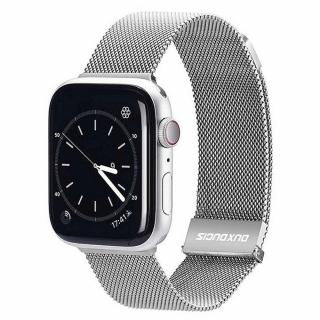 DUX DUCIS Milanese magnetický remienok z nehrdzavejúcej ocele pre Apple Watch 42/44/45 mm sivý