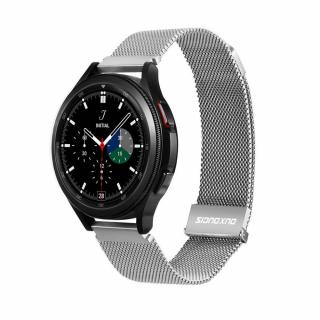 DUX DUCIS Milanese magnetický remienok z nehrdzavejúcej ocele pre Samsung Galaxy Watch / Huawei Watch / Honor Watch / Xiaomi Watch (22 mm) strieborný