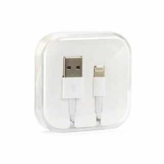 Kábel USB pre Apple Iphone, Ipad - Lightning, 1m, biely