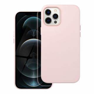 Kožený obal Mag Cover pre IPHONE 12 PRO MAX pieskovo ružový