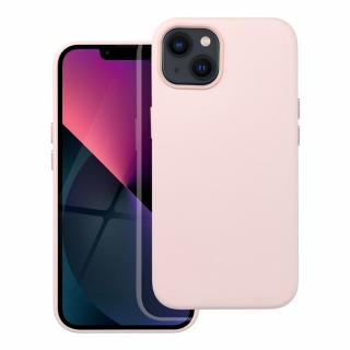 Kožený obal Mag Cover pre IPHONE 13 pieskovo ružový