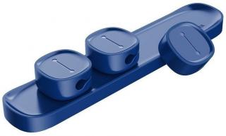 Magnetická úchytka pre nabíjací kábel BASEUS Cross Peas Cable Clip modrý ACWDJ-03