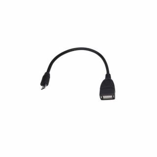 Micro USB Kabel - Adaptér OTG - (USB Host) - čierny