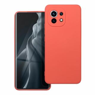 Moderný kryt SILICONE pre XIAOMI Mi 11 broskyňový