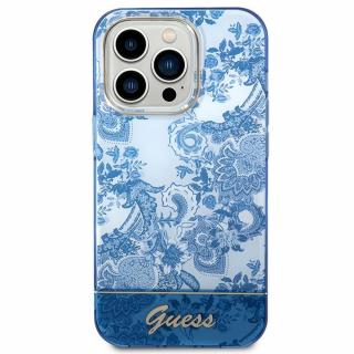 Originálne puzdro GUESS GUHCP14XHGPLHB pre iPhone 14 PRO MAX (IML Electro Cam TDJ / modré)