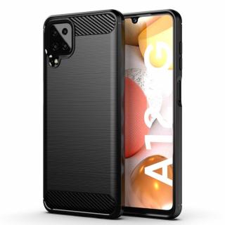 Puzdro CARBON pre SAMSUNG Galaxy A12 čierne