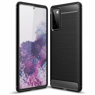 Puzdro CARBON pre SAMSUNG Galaxy S20 FE / S20 FE 5G čierne