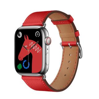 Remienok HOCO pre Apple Watch 42/44/45/49mm koženný WA17 červený