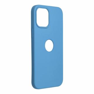 Silikónový kryt SILICONE PREMIUM pre IPHONE 12 PRO MAX modrý (s výrezom na logo)