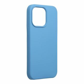 Silikónový kryt SILICONE PREMIUM pre IPHONE 14 PRO modrý (bez výrezu na logo)