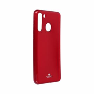 Štýlový kryt Jelly Case Mercury pre Samsung Galaxy A21 červený
