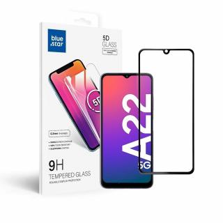 Tvrdené sklo 5D Blue Star - Samsung  A22 LTE   - okraj čierny