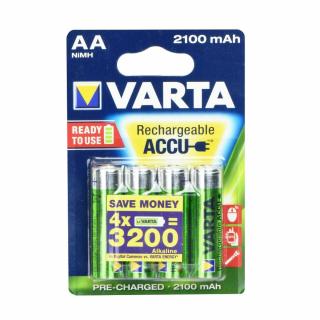 VARTA nabíjacie batérie R6 (AA) 2100 mAh - 4 ks