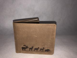 Kožená peňaženka- Lovu zdar