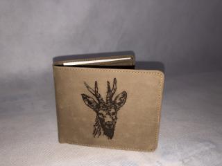 Kožená peňaženka - Srnčia hlava