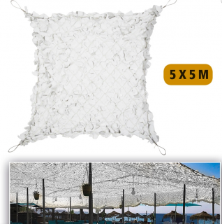 NET BROADLEAF „SHADE SAIL“ 5.0X5.0 WHITE