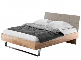 Dubová manželská posteľ TERAMO - béžová Rozmer: 160x200