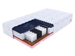 Kokosový matrac s taštičkovými pružinami Gina 180x200 Poťah: Premium Jersey 3D, Výška: 21 cm