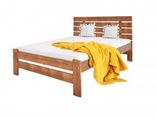 Manželská drevená posteľ Lula - dub Rozmer: 160x200