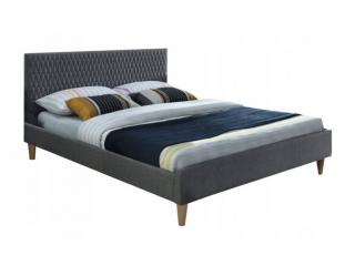 Manželská posteľ Arnica - sivá Rozmer: 140x200