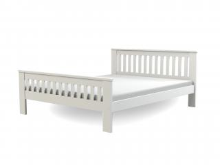 Manželská posteľ s roštom Laura - biela Rozmer: 160x200