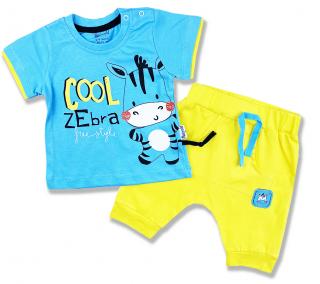 2dielny letný set pre bábätká - Cool Zebra veľkosť: 80-86