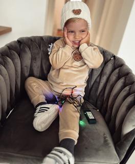 3dielny komplet pre bábätká- Pop Unisex, béžové veľkosť: 74 (6-9m)