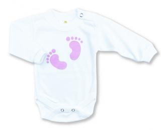 Detské body - Baby stopy, ruž. veľkosť: 80 (9-12m)