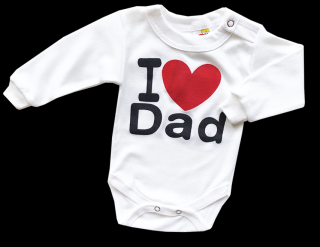 Detské body - I love Dad veľkosť: 80 (9-12m)