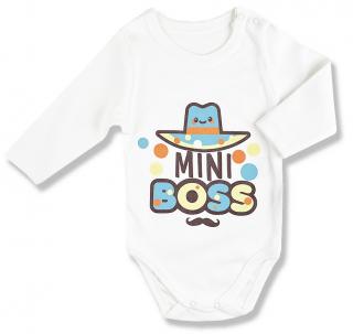 Detské body - Mini Boss, Lullaby, dlhý rukáv veľkosť: 68 (4-6m)