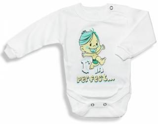 Detské body- PERFECT, biele veľkosť: 80 (9-12m)