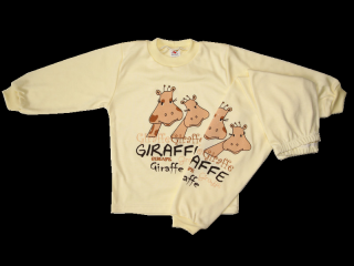 Detské pyžamo - GIRAFFE, žlté veľkosť: 116 (6rokov)