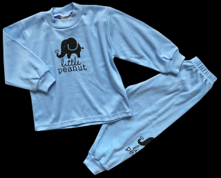 Detské pyžamo –  Slon, modré veľkosť: 110 (5rokov)