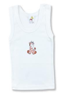 Detské tričko - Žirafa, biele veľkosť: 104 (4roky)