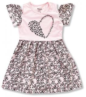 Dievčenské letné šaty- Srdiečka veľkosť: 110 (5rokov)