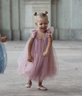 Dolly slávnostné šaty- Princess, ružové veľkosť: 92 (18-24m)