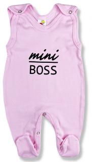 Dupačky pre bábätká - Mini Boss, ružové veľkosť: 56 (0-2m)