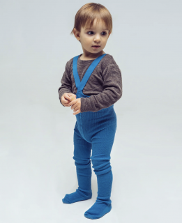 Pančuchy na traky pre bábätká a deti – Modrá veľkosť: 6-12m