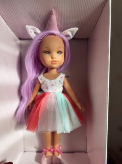 Realistická španielska bábika- Balerína Unicorn, 35 cm