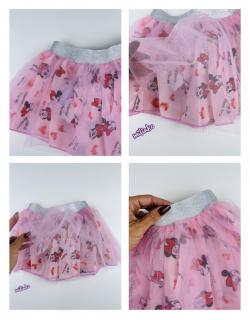 Tutu suknička pre deti-Minnie Mouse, ružová veľkosť: 116 (6rokov)