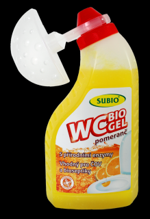 WC BIO GÉL Pomeranč 0,5 l + košíček  (bez chlóru)